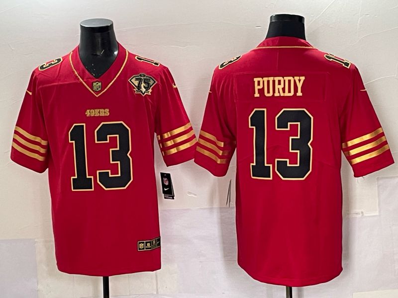 Men Nike San Francisco 49ers 13 Purdy red Limited NFL 2025 Jersey 0053